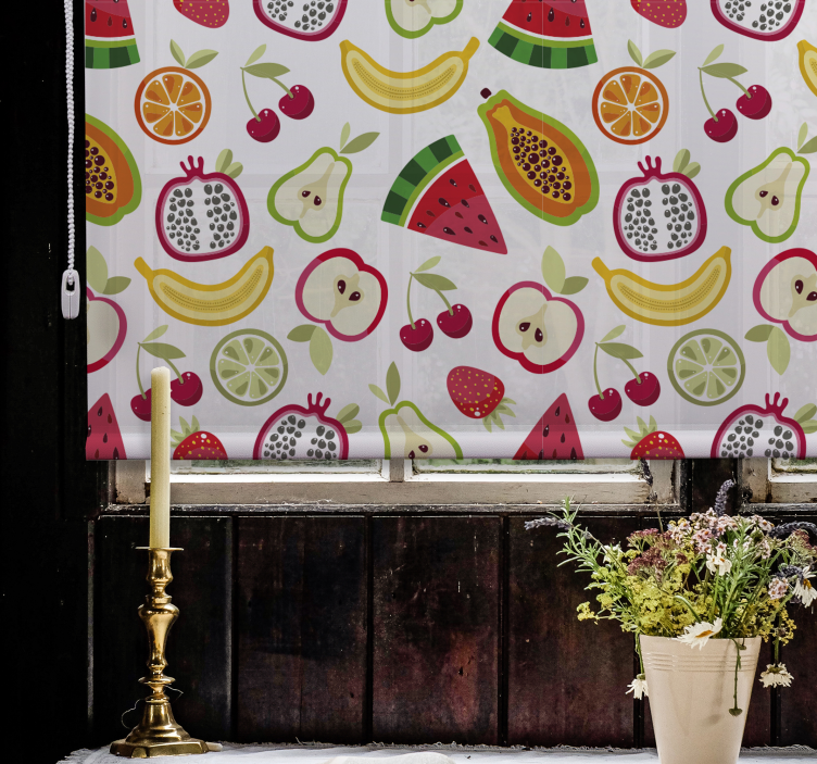Fruity Pattern Design blind fruit and vegetables - TenStickers