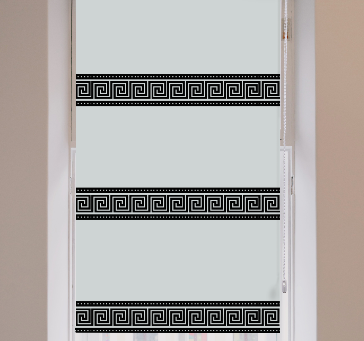 Geometric black patterns elegant blind - TenStickers