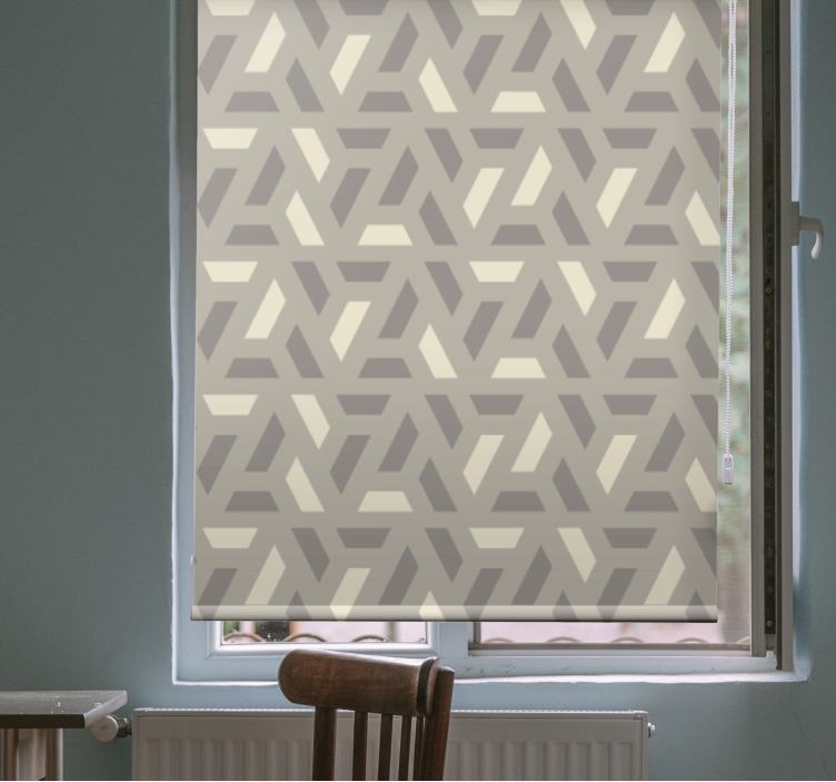 Geometric cream coloured triangle  blind - TenStickers