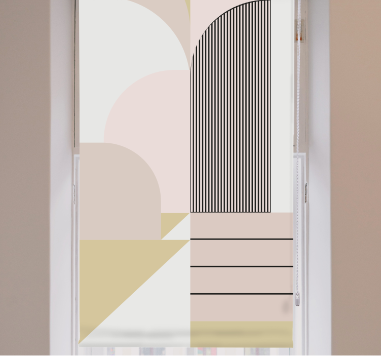 Geometric Curve Design modern blind - TenStickers