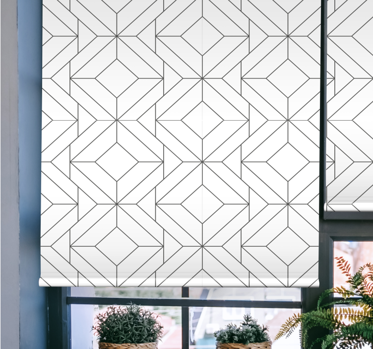 Geometric Figure Blocks modern blind - TenStickers