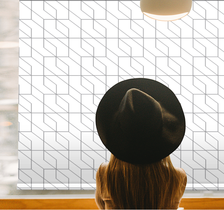 Elegant geometric art modern blind - TenStickers