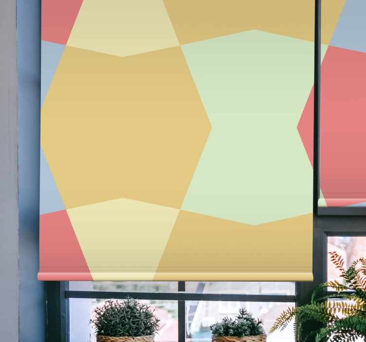 Geometric Pastels coloured blind - TenStickers
