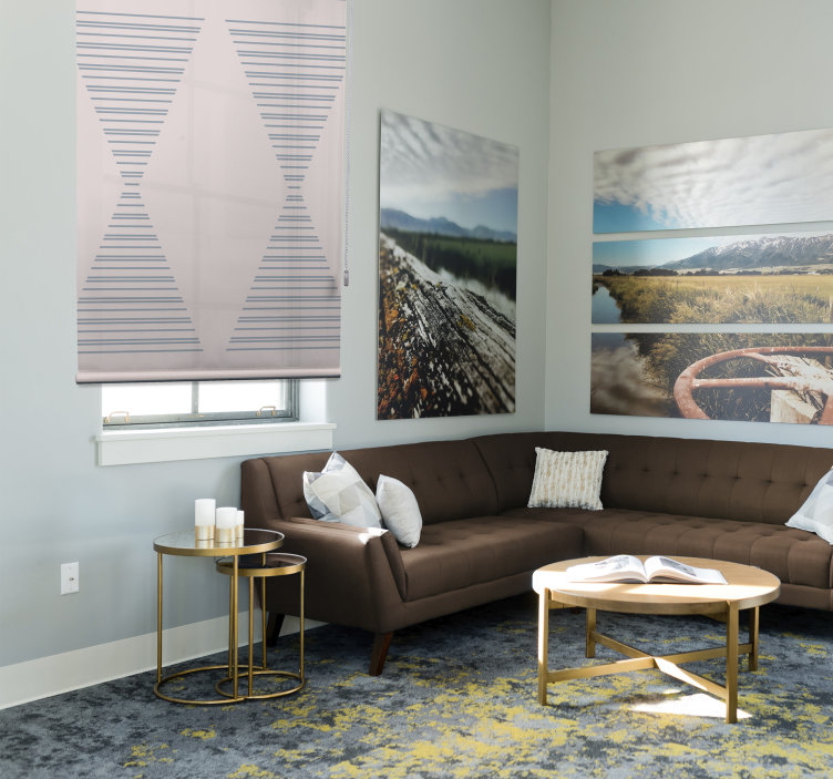 Elegant striped pattern modern blind - TenStickers