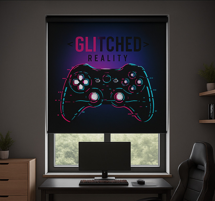Glitched reality controller blind geek - TenStickers