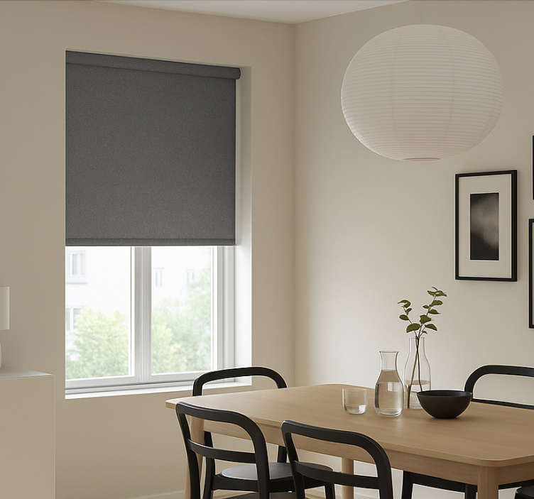 Granite stone grey  dining room blind - TenStickers