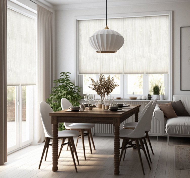 Grey wood Rustic roller blind - TenStickers