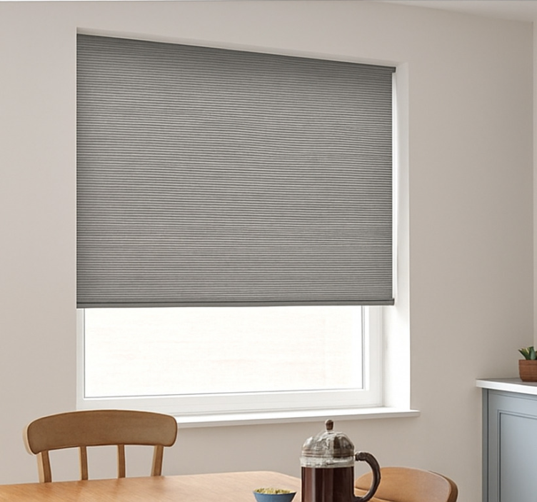 Grey woven effect  dining room blind - TenStickers