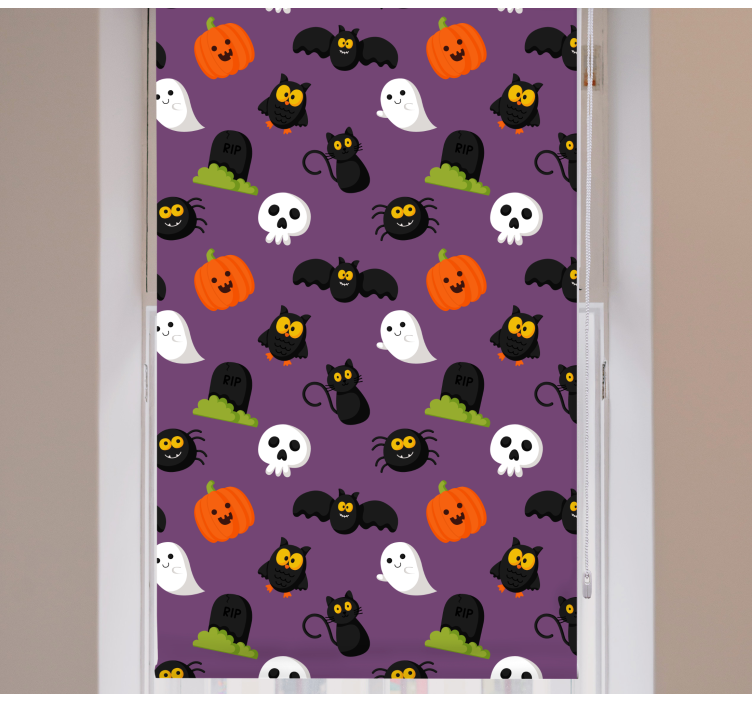 Halloween Themed Characters fun blind - TenStickers