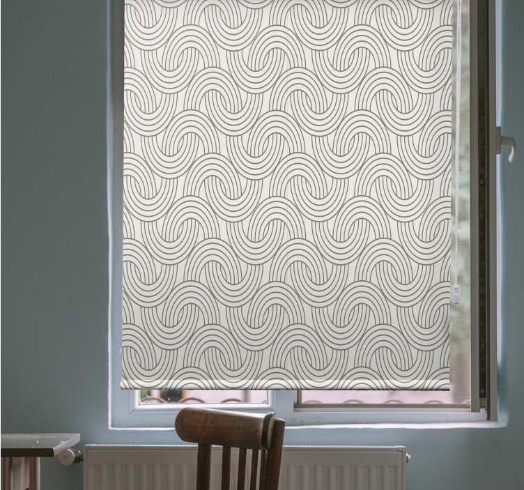 Intricate Wave Patterns pattern roller blind - TenStickers