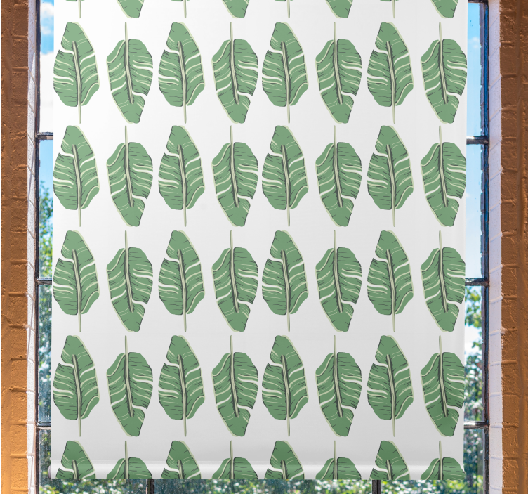 Leaf Pattern Motif blind flowers and plants - TenStickers
