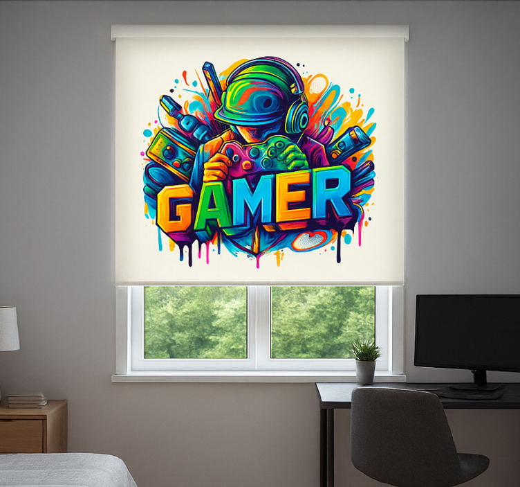 Locked in gamer  blind geek - TenStickers