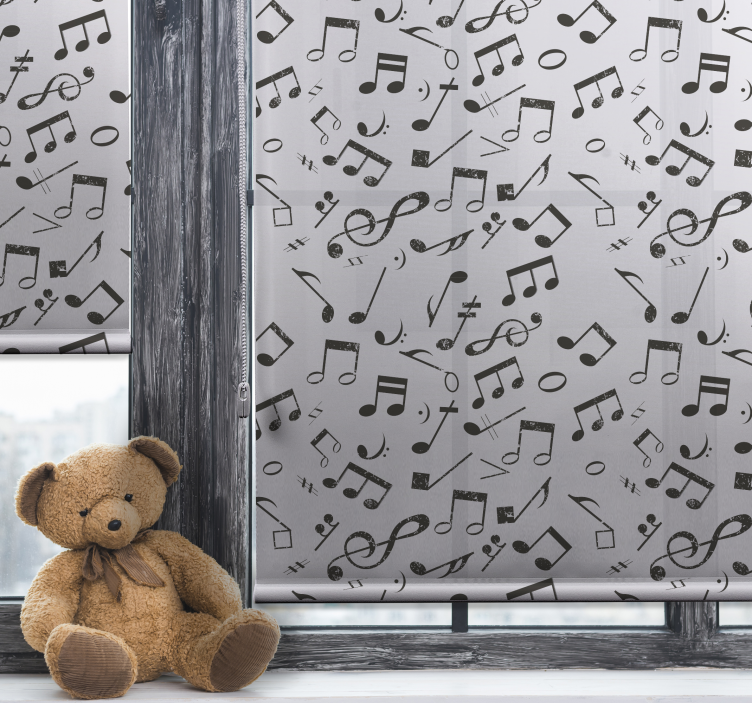 Music notes Classic blind - TenStickers