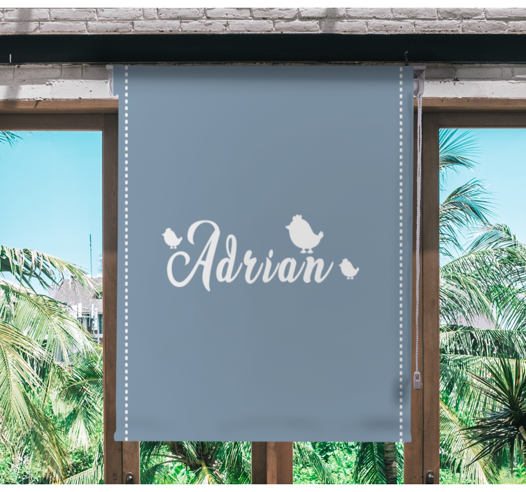 Name with baby chicks Various animal blind - TenStickers