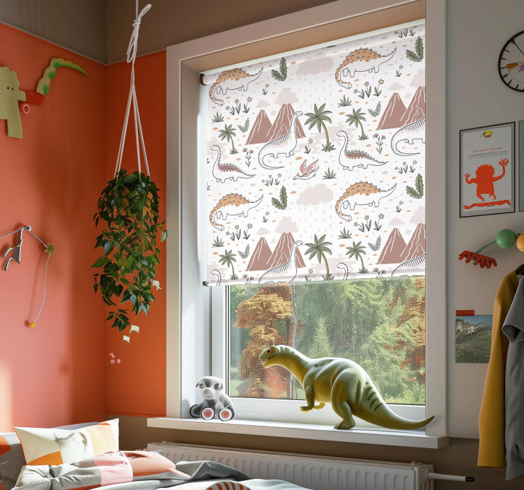 Nordic style Dinosaur blind - TenStickers