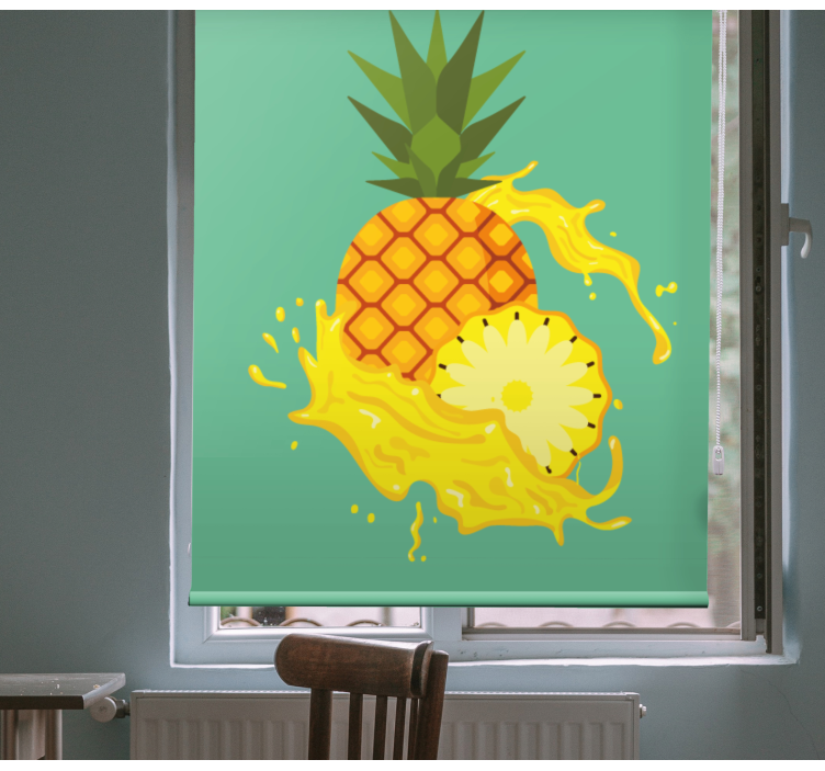Pineapple splash Fruit and vegetable blind - TenStickers