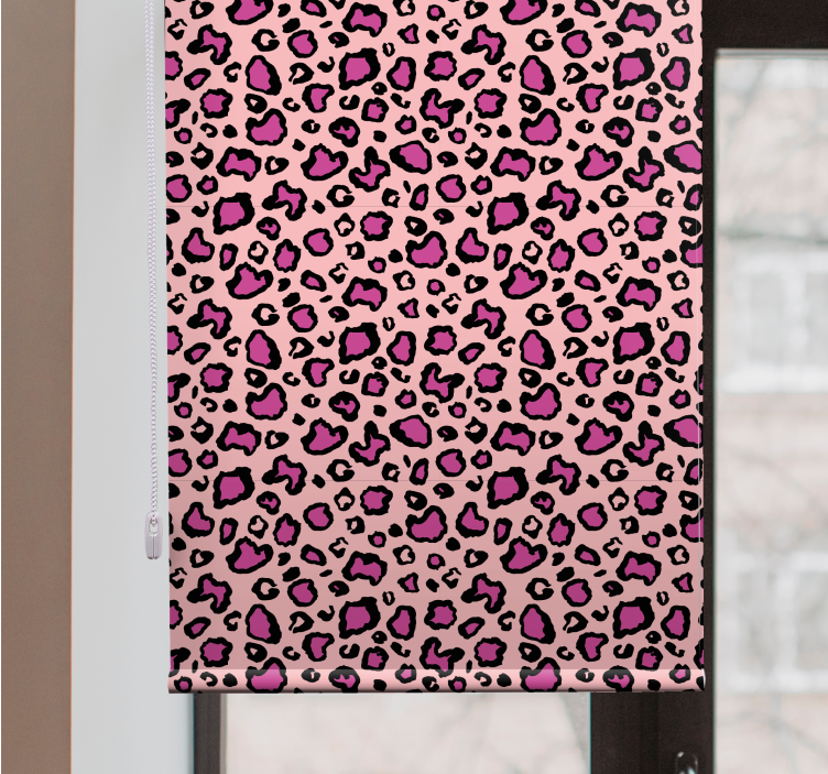 Pink Leopard Print animals blind - TenStickers