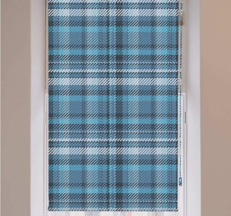 Plaid Patterned Design pattern roller blind - TenStickers
