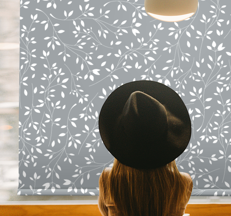 Plants drawing pattern flowers and plant blind - TenStickers