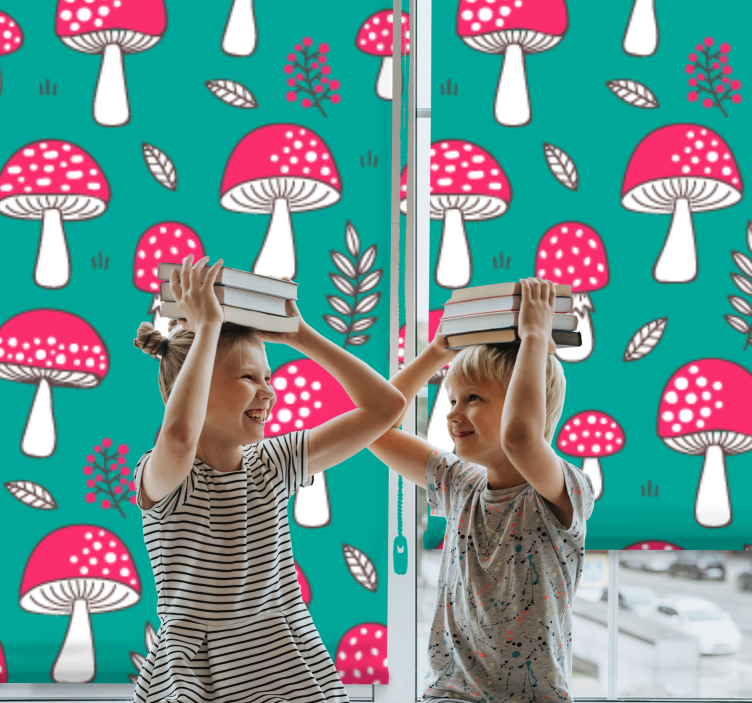PLAYFUL MUSHROOM PATTERN fun blind - TenStickers