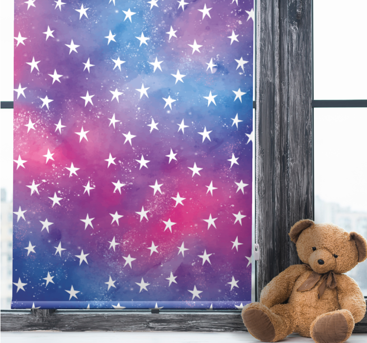 Purple cosmos texture stars Childrens blind - TenStickers