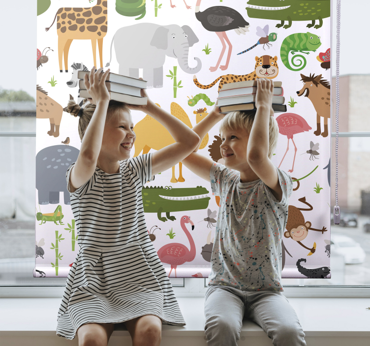 Safari Animal Friends animals blind - TenStickers