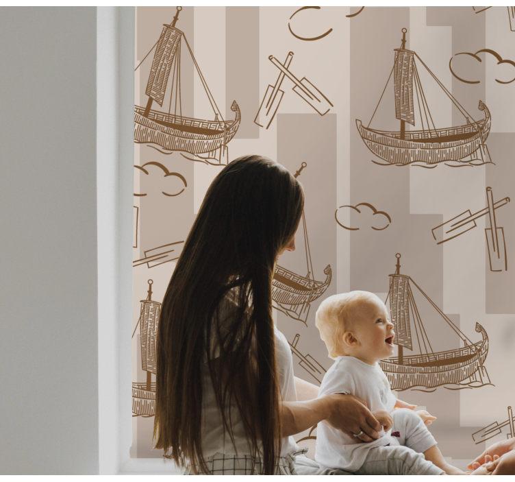 Sailing boats pattern blind children - TenStickers