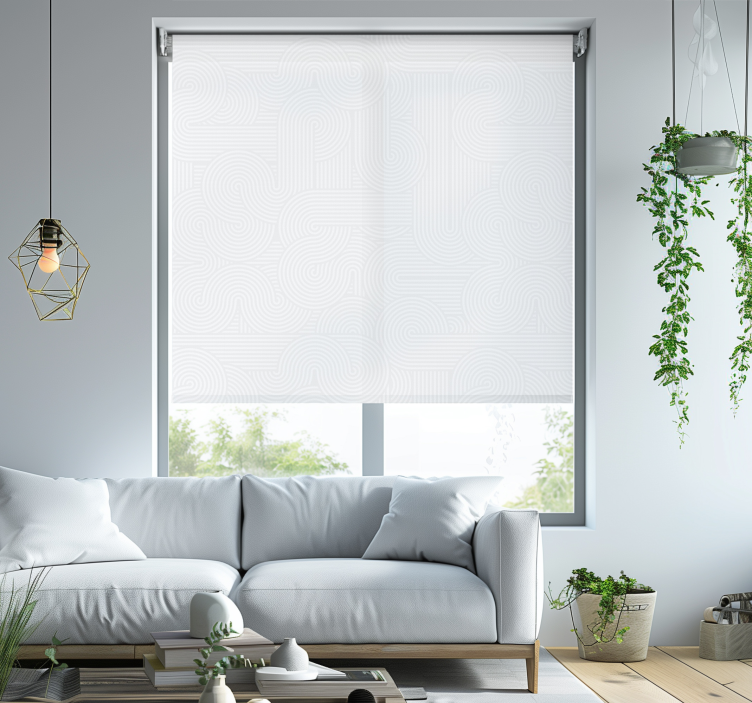 stripes pattern White blind - TenStickers