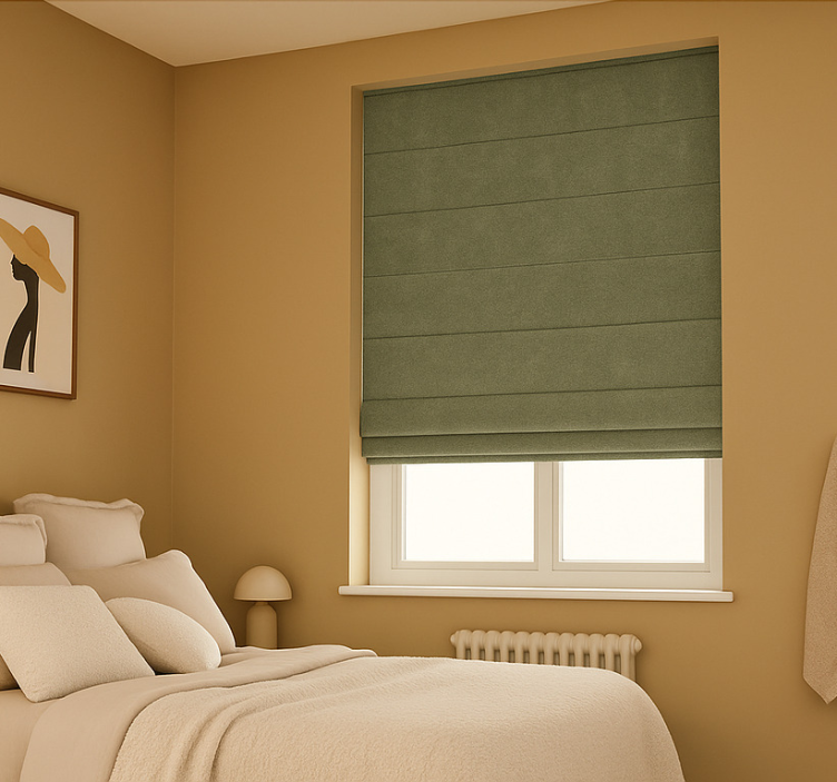 Textured Green Roman blind teens - TenStickers