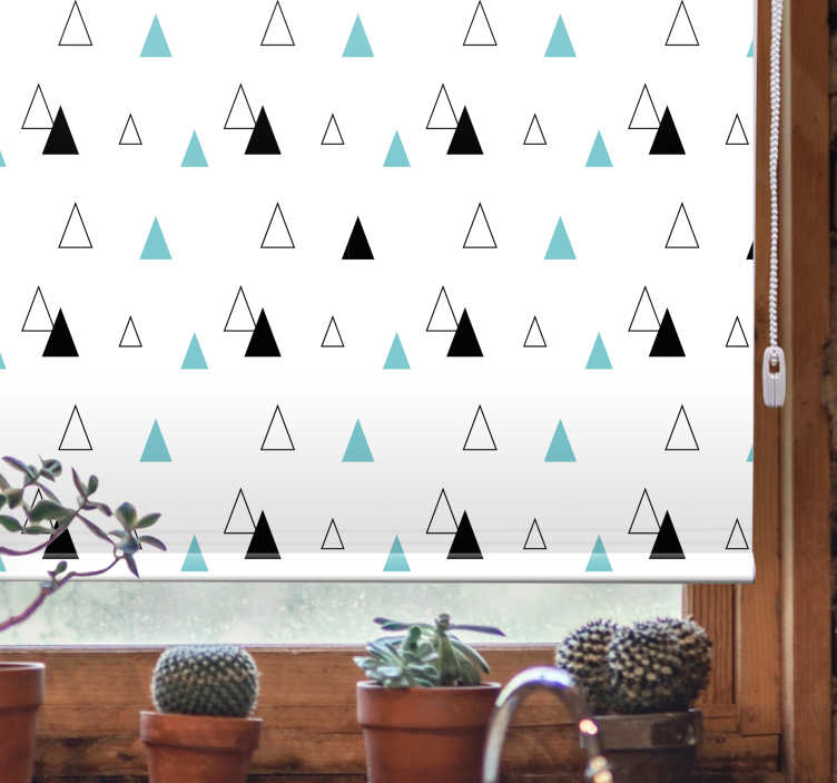 Minimalist triangle pattern scandinavian blind - TenStickers