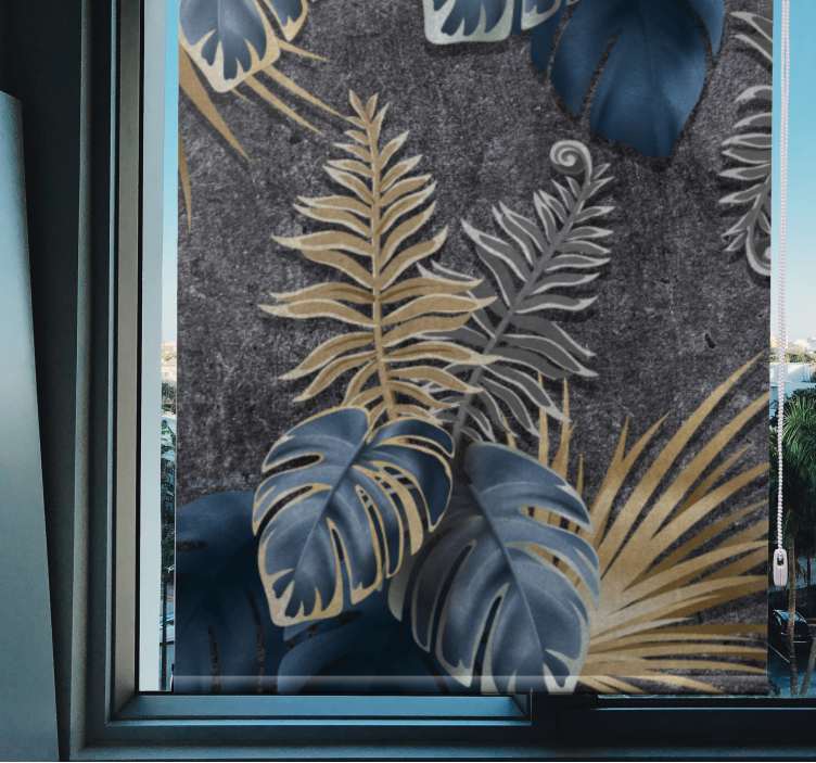 Tropical Foliage Arrangement blind flowers and plants - TenStickers