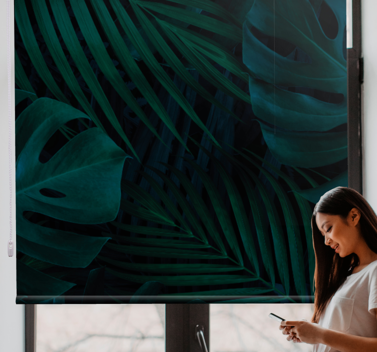 Tropical Leaf Patterns tree blind - TenStickers