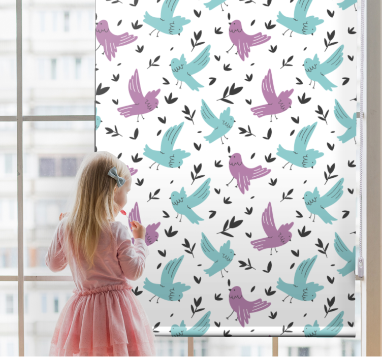 Vibrant Avian Motif animals blind - TenStickers