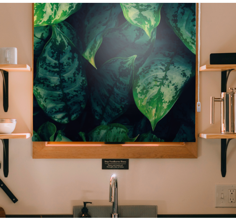 Vibrant green leaves blind flowers and plants - TenStickers