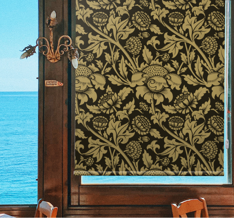 Vintage french floral pattern Classic blind - TenStickers