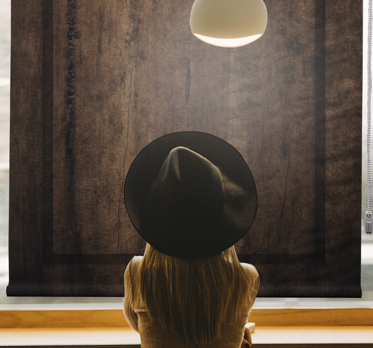 Wooden plank Rustic blind - TenStickers