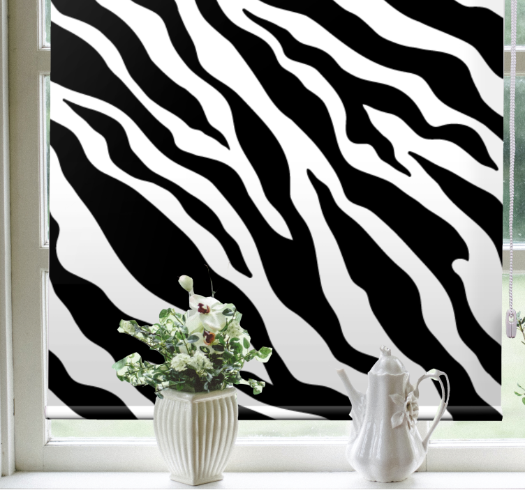 Zebra stripes motif animals blind - TenStickers