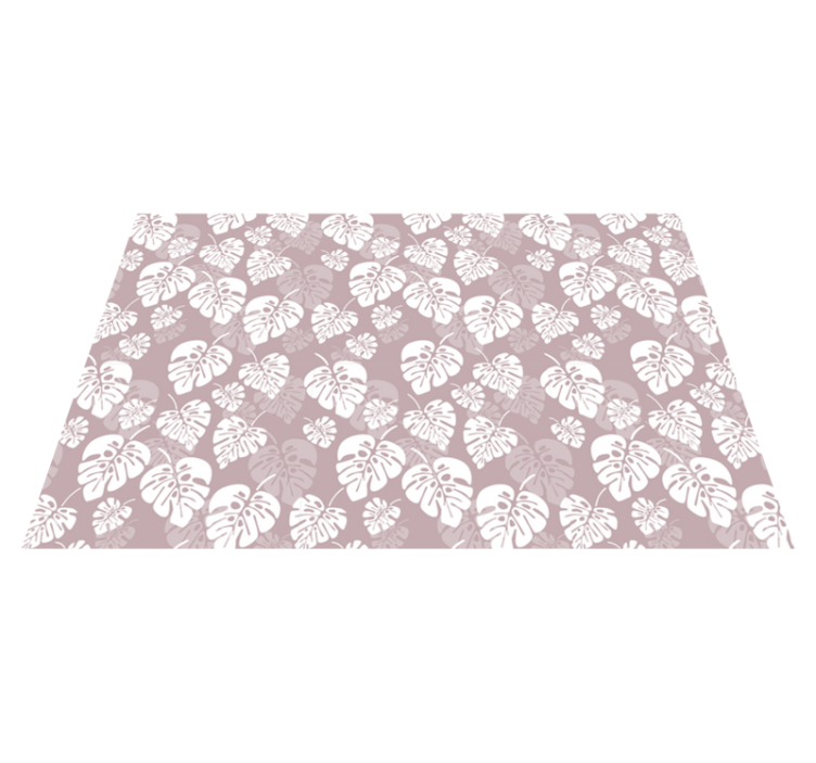 Textured placemats tropical leaf pattern - TenStickers