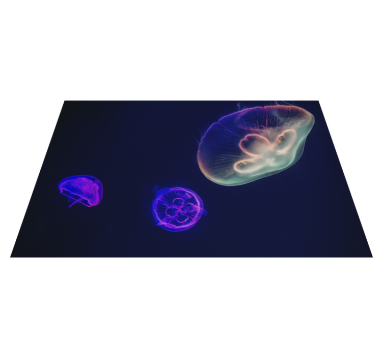 Personalisable placemats with colorful jellyfish design - TenStickers