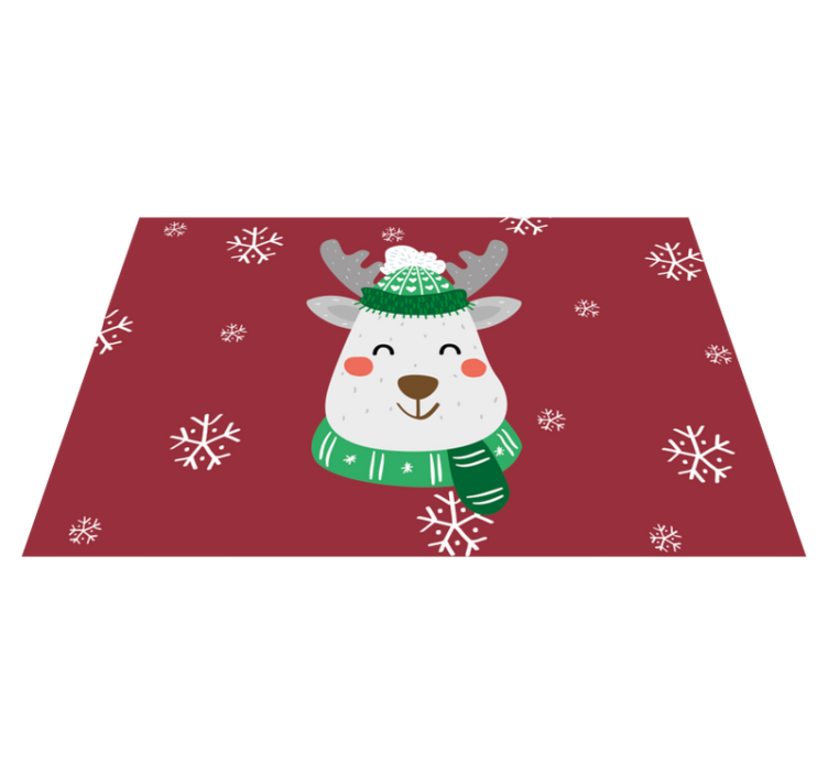 Christmas deer place-mat for children - TenStickers
