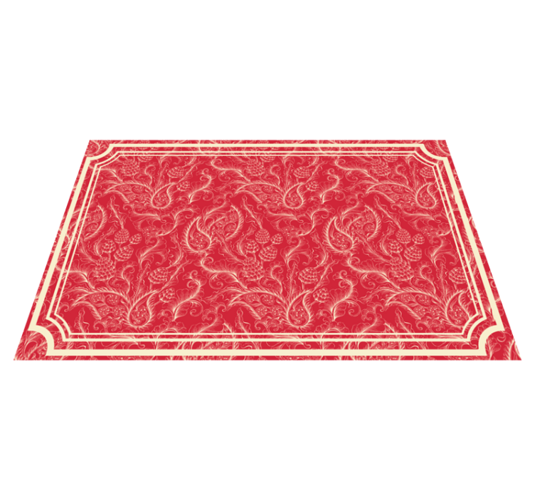 Textured placemats with floral inspired design - TenStickers