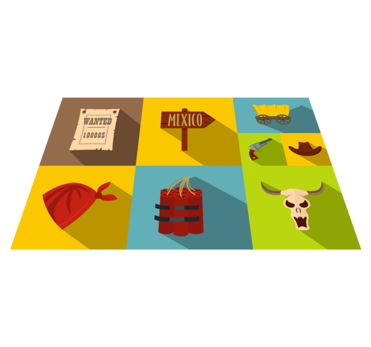 Original placemats in a vibrant mexican theme - TenStickers