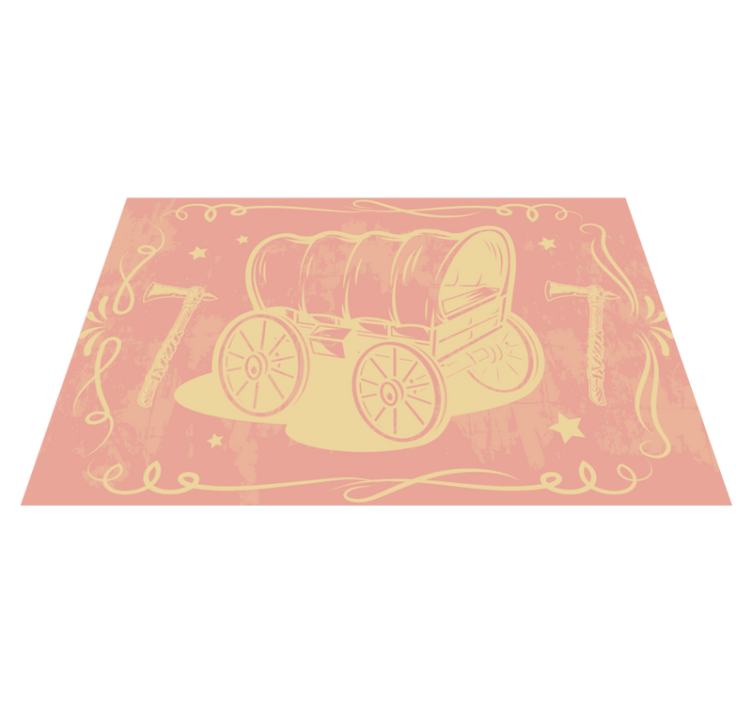 Original placemats vintage wagon design - TenStickers