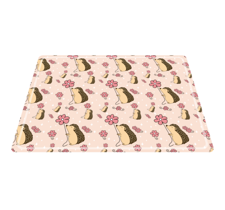 Original placemats cute hedgehog design - TenStickers