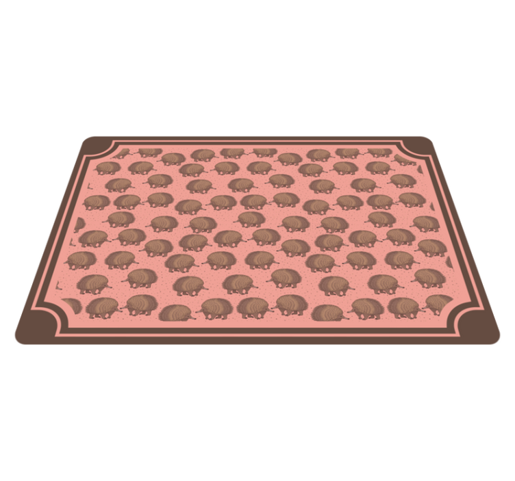 Original placemats with hedgehog pattern design - TenStickers
