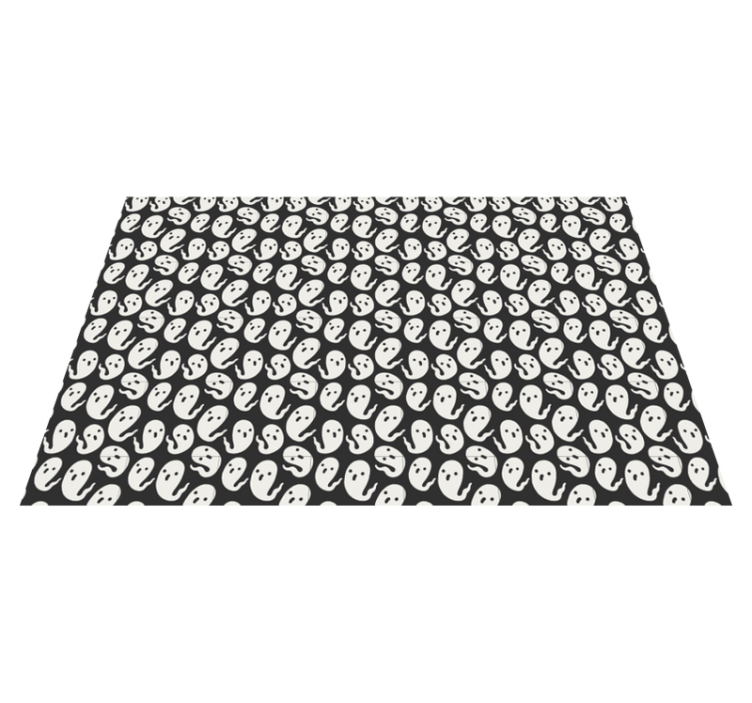 Ghost prints Halloween placemat - TenStickers
