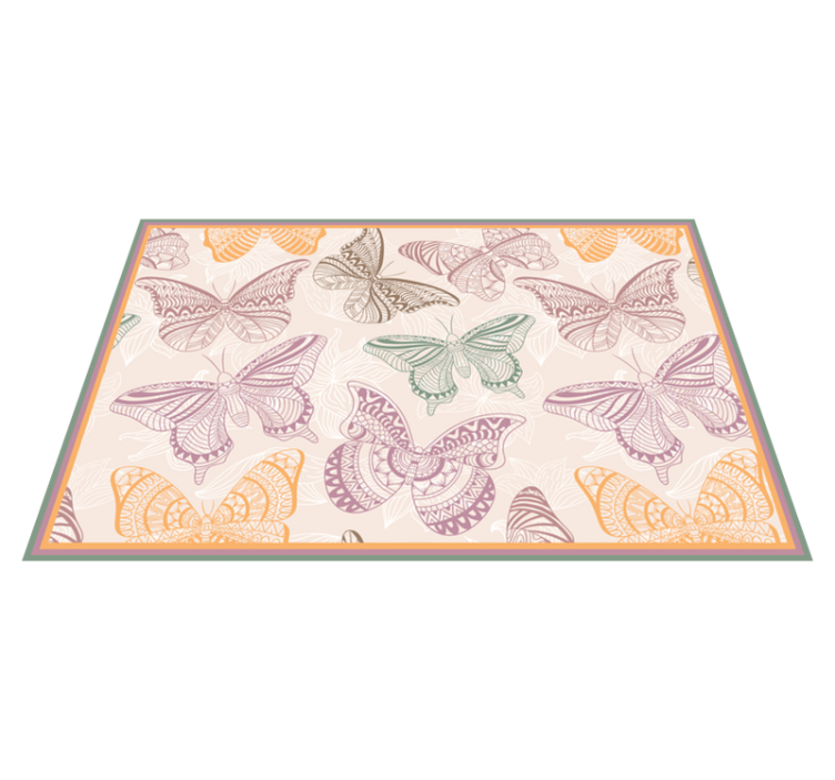 Colored butterflies butterfly placemats - TenStickers