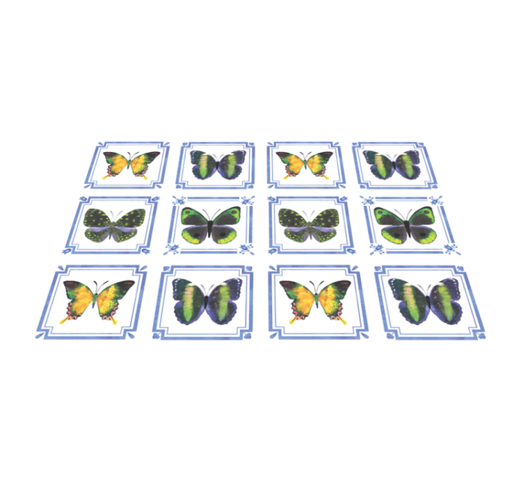 Original placemats butterfly patterned design - TenStickers