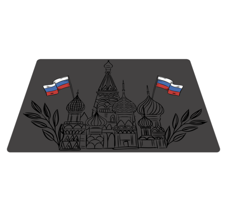 Original placemats russian architectural silhouettes - TenStickers