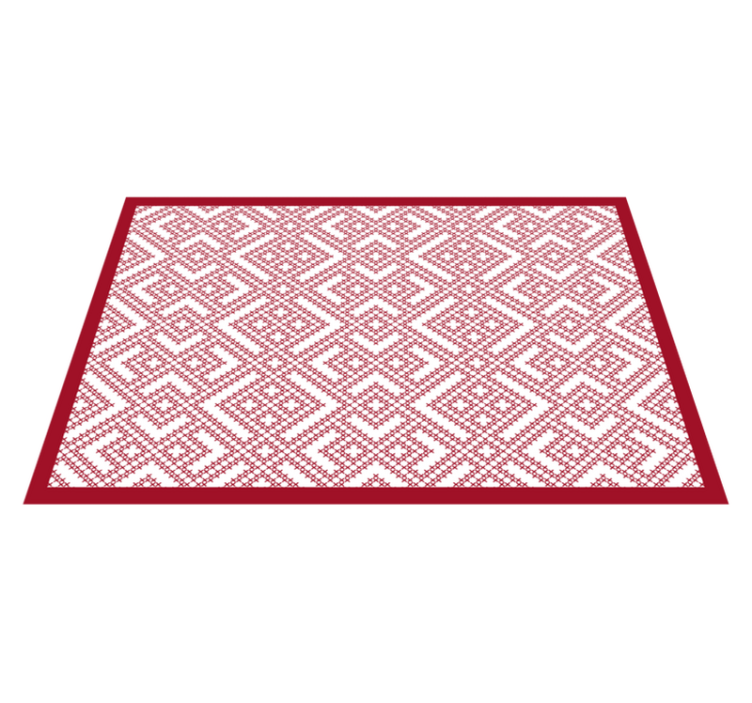 Textured placemats with geometric pattern texture - TenStickers